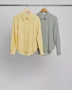 Camisa Tricoline Listra Enrugada - comprar online