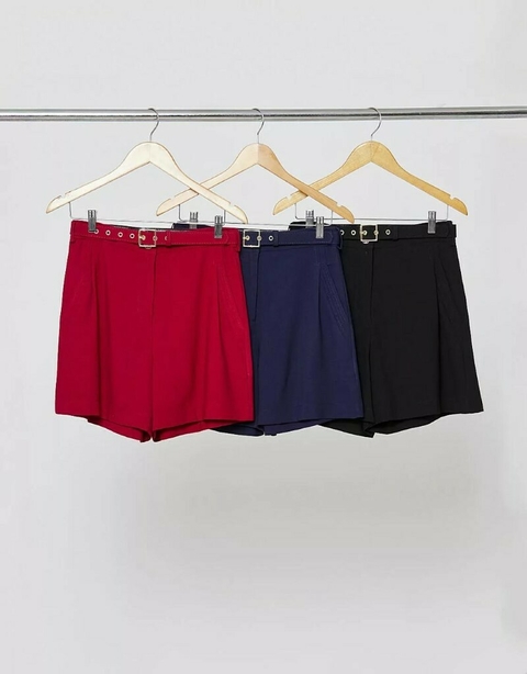 Shorts Twill Det Pespontado