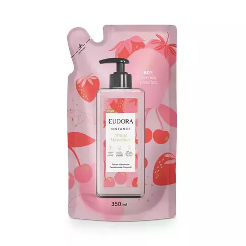 Refil Creme Hidratante Desodorante Corporal Instance Frutas Vermelhas 350ml - comprar online