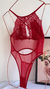 Body sexy em tule modelo Tati - Vermelho - comprar online