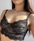 Conjunto sexy de renda Modelo Helena - Preto na internet