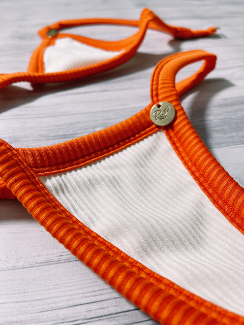 Conjunto IRUPE (crudo/naranja) - comprar online