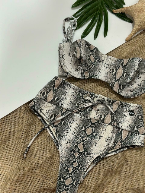 conjunto reptil, bombacha alta - comprar online