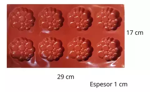 Molde Silicona Plancha 8 Burbujas Jabon