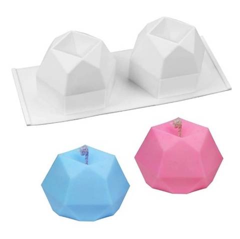 Molde De Silicona Poligonal X 2 Diamantado