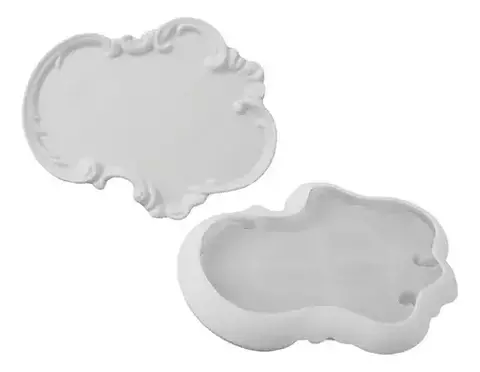 Molde Silicona Posa Bandeja Resina Yeso Cemento Manualidad