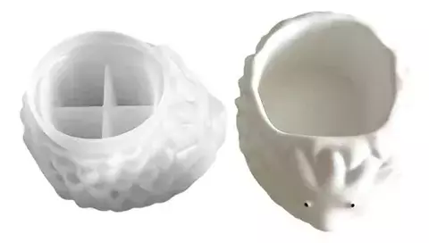 Molde De Silicona Erizo Ideal Porta Velas, Yeso, Resina en internet