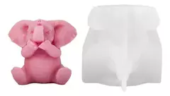 Molde Silicona Elefante Grande Velas, Resina, Yeso, Jabón