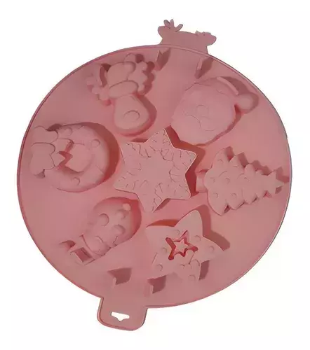 Molde Circular Navidad - Ideal Reposteria Gelatina Jabon Etc