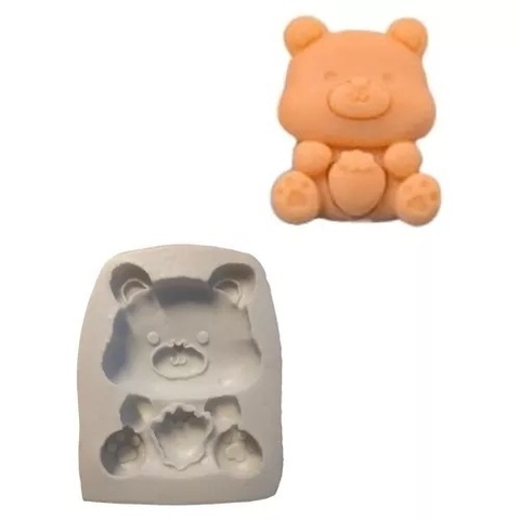 Molde Silicona Oso Especial Para Jabón, Porcelana Fria, Etc.