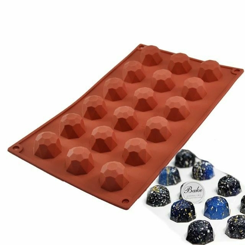 Molde de silicona Mini gemas geométricas