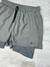 BERMUDA NK DRI-FIT COM SHORT TERMICO - CINZA - comprar online