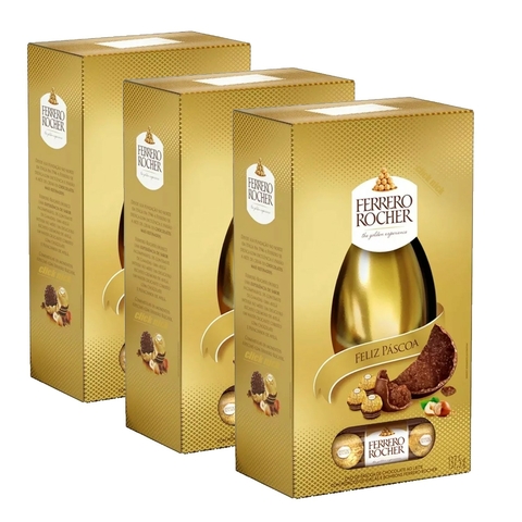 Ovo de Páscoa FERRERO ROCHER em Caixa 137,5g (3 caixas)