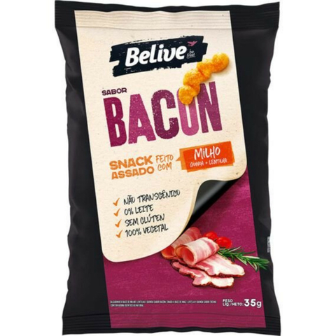 Snack de Milho BELIVE sem Gluten Bacon 35g