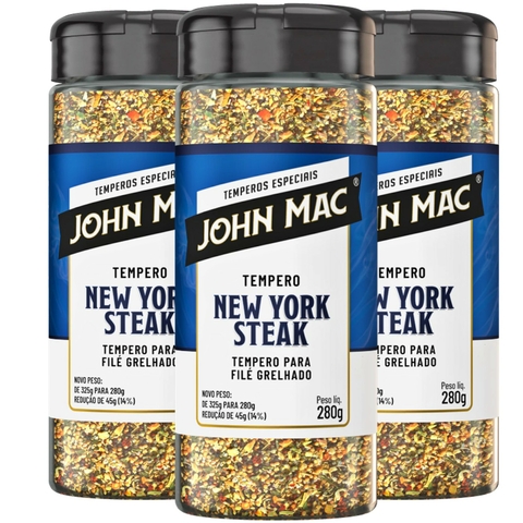 Tempero Filé Grelhado NY Steak JOHN MC 280g (3 unidades)