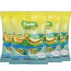 Kit c/ 4und Bananinha Sem Adição de Açúcares TROPDAN 150g