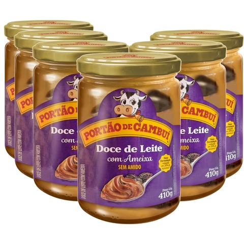 Doce de Leite com Ameixa Portão do Cambui 410g (6 potes)