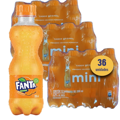 Fanta Laranja PET 200ml (36 unidades)