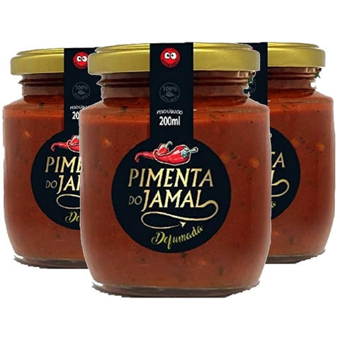 Molho de Pimenta Defumada JAMAL 200ml (3 vidros)