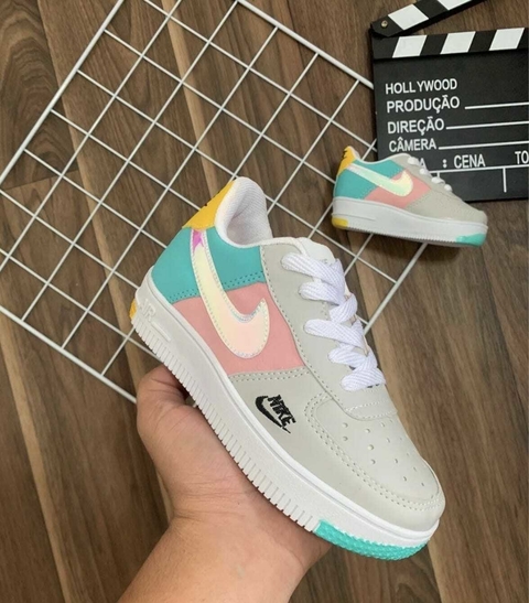 NIKE AIR FORCE - Rosa e Verde Tiffany