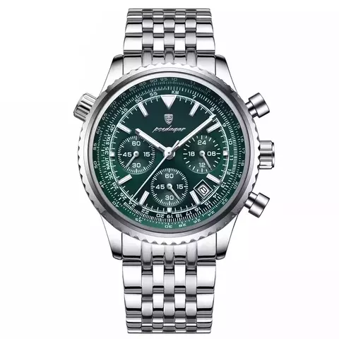 Reloj Poedagar Precision Elite (Plata con Verde) - comprar online