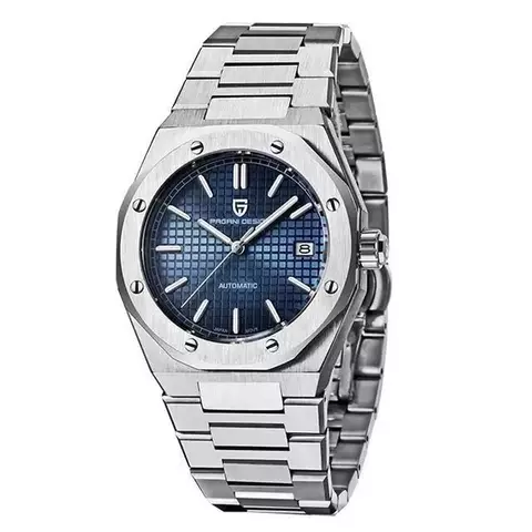 Pagani Design Pd-1673 Royal Oak (Plateado con Azul) Automatico - comprar online