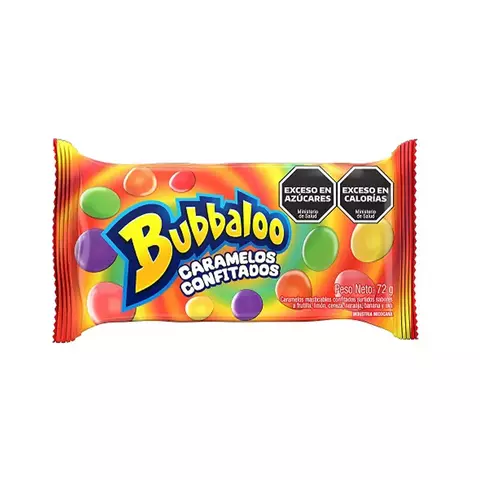 Bubbaloo caramelos confitados 72 grs