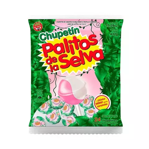 Palitos de la selva "chupetínes" 24 u