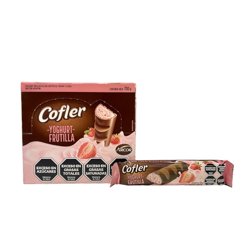 Cofler "Yoghurt frutilla" 35 grs 20 u