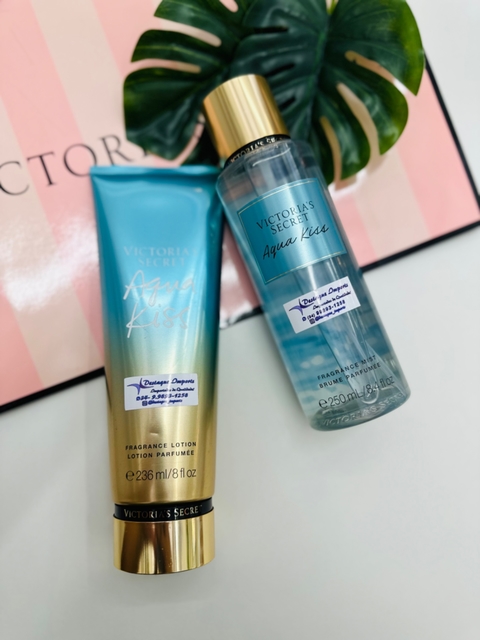 Kit Colonia e Hidratante Aqua Kiss