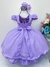 Vestido Infantil Lilás C/ Cinto de Pérolas Casamento Luxo na internet