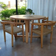 Mesa redonda Gervasoni en Paraíso 1,20 a 1,40 metros con reborde (elegir diámetro)