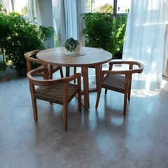 Mesa redonda Gervasoni en Paraíso 1,20 a 1,40 metros con reborde (elegir diámetro) - El Edén