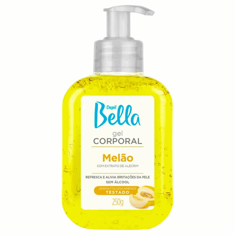 Gel Corporal Hidratante Calmante Depil Bella Melão 250g Sem Alcool