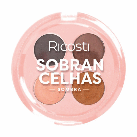Sombra Para Sobrancelhas Vegana Ricosti com Primer Intensificador