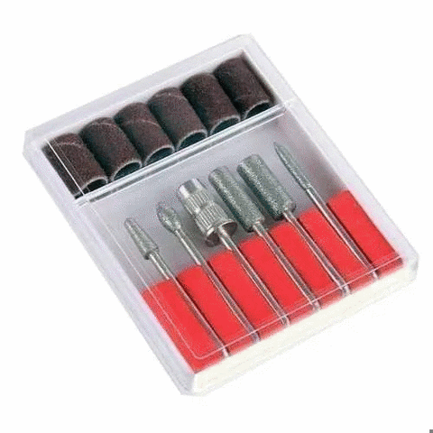 Kit 6 Brocas + 6 Lixas Para Lixa Elétrica De Unhas - comprar online