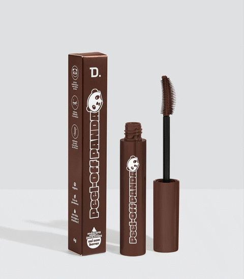 Máscara para Cílios Dailus Peel Off Panda Marrom 6g