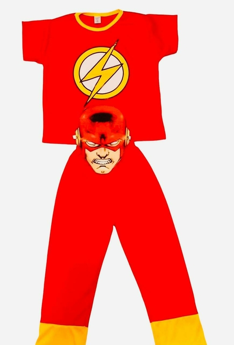 Disfraz Flash Superhéroe para nenes excelente calidad