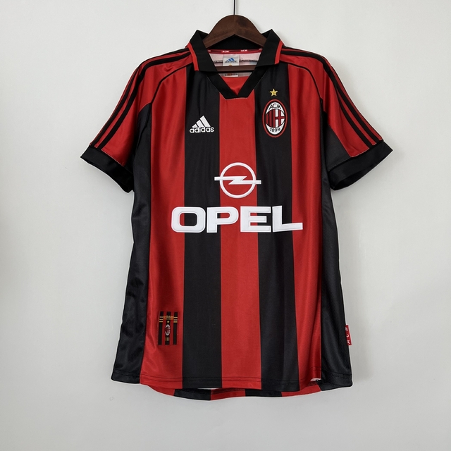 AC Milan Retro Black and Red Home Shirt 1998/99 | AREA10 AC Milan Retro Black and Red Home Shirt 1998/99 | AREA10