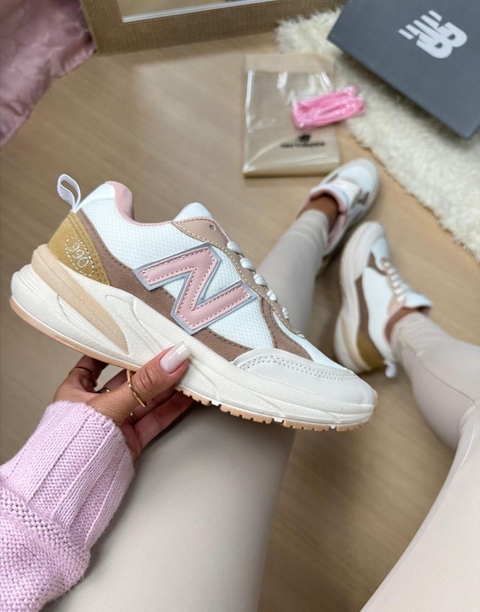 New balance 990 Crema - Rosa