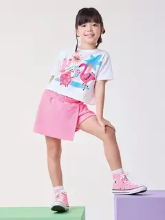 CONJUNTO T-SHIRT E SHORTS - Bolhinhas de Sabão