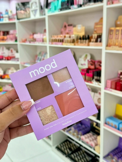 Paleta Blush, Contorno e Iluminador Over The Top Mood- Ruby Rose