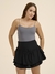 Short-saia de Babados Preto - comprar online