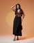 Saia Longuete Boho Preta - loja online