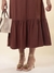 Vestido Equilíbrio Marrom na internet