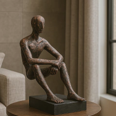 Escultura O Observador na internet