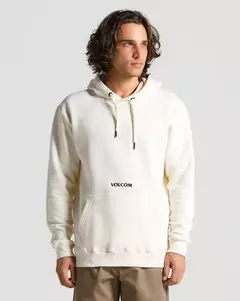 MOLETOM VOLCOM CANGURU SIGNATURE OFF WHITE - comprar online