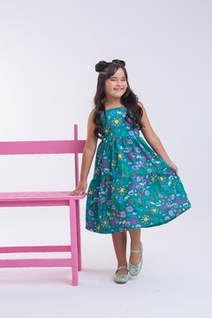 Vest. Tonton verde flores - loja online