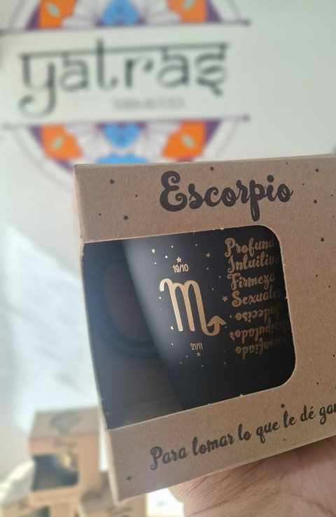 TAZA ZODIACO PREMIUN NEGRO