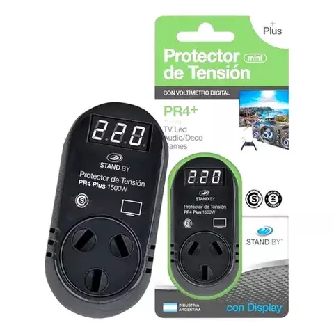 PROTECTOR TV-AUDIO-DECO- H1500W C/VOLTIMETRO ANTHAY - comprar online